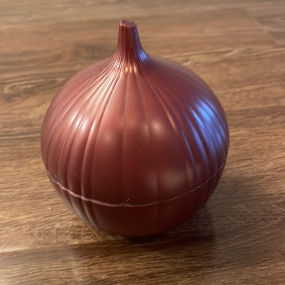 Onion Holder Container - Deep Purple Onion Plastic Holder - Food Storage